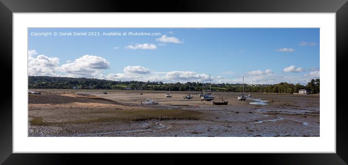 Tranquility at Red Wharf Bay Framed Mounted Print by Derek Daniel