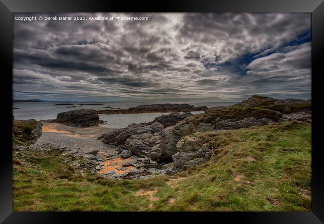 Majestic Trearddur Bay View Framed Print by Derek Daniel