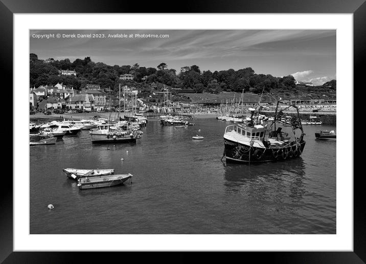The Majestic Lyme Regis Harbour Framed Mounted Print by Derek Daniel
