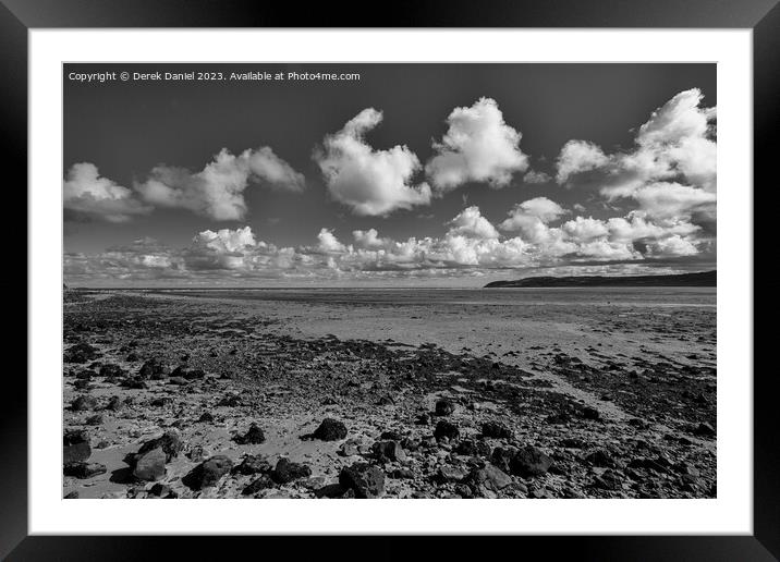 Tranquil Red Wharf Bay Framed Mounted Print by Derek Daniel