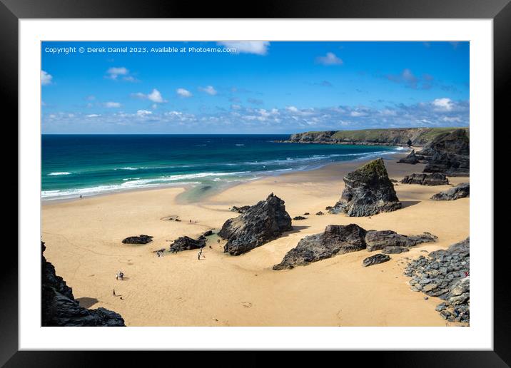 The Majestic Drama of Bedruthan Steps Framed Mounted Print by Derek Daniel