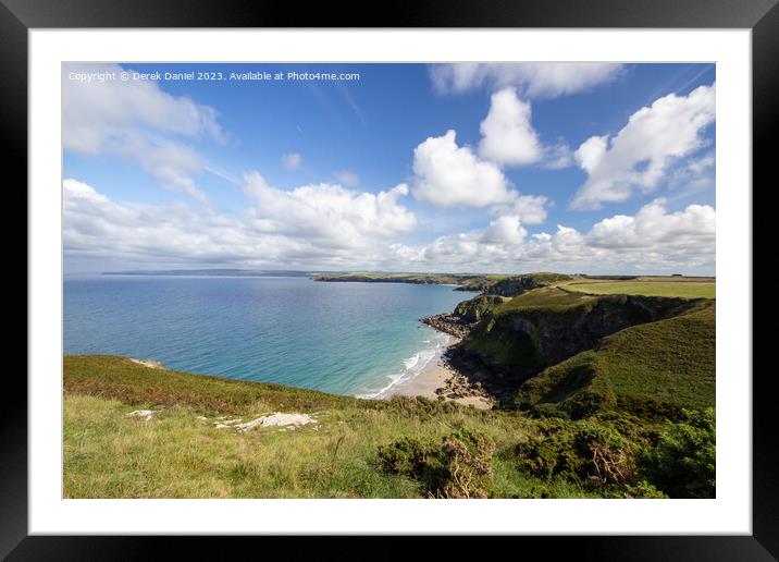 Majestic Coastal Panorama Framed Mounted Print by Derek Daniel