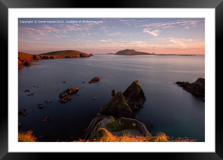 Majestic Sunset on the Dingle Peninsula Framed Mounted Print by Derek Daniel