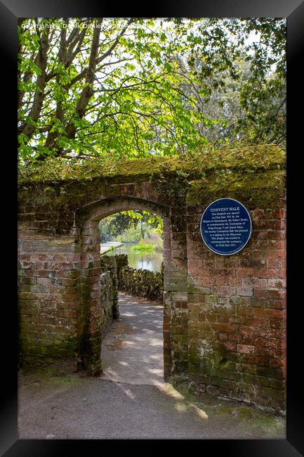 Serene Convent Alleyway Framed Print by Derek Daniel