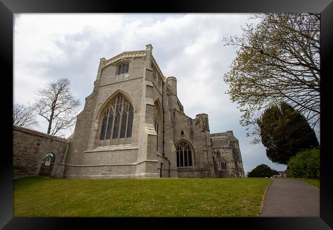 Marvel at Christchurch Priorys Gothic Splendor Framed Print by Derek Daniel