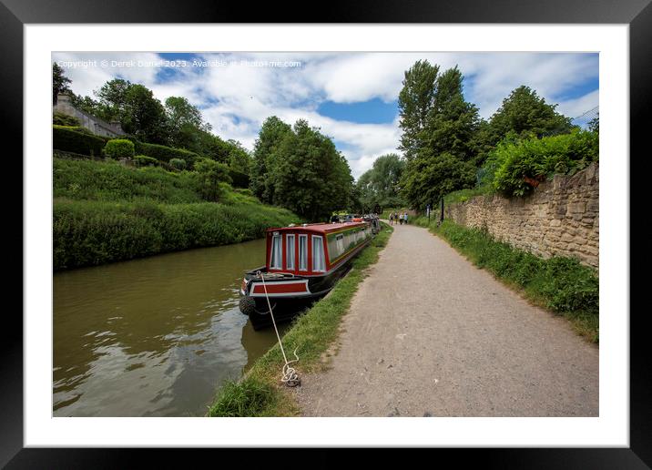 Serene Waterway Scene Framed Mounted Print by Derek Daniel