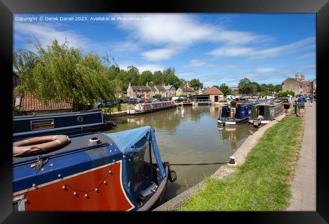 Serenity on the Kennet and Avon Canal Framed Print by Derek Daniel