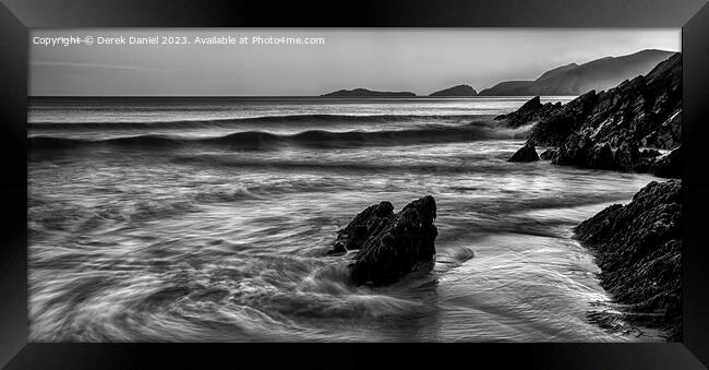 And the waves keep on rolling in Framed Print by Derek Daniel