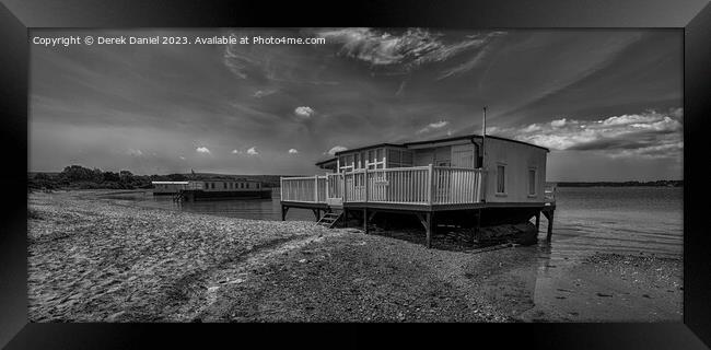 Houseboats, Bramble Bush Bay Framed Print by Derek Daniel