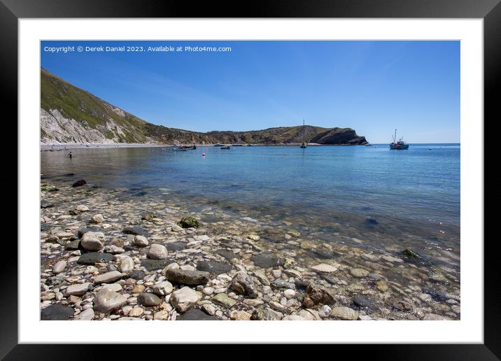 The Natural Beauty of Lulworth Cove Framed Mounted Print by Derek Daniel