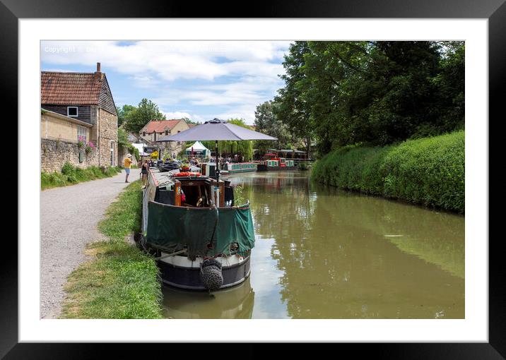 Tranquil Canal Life Framed Mounted Print by Derek Daniel