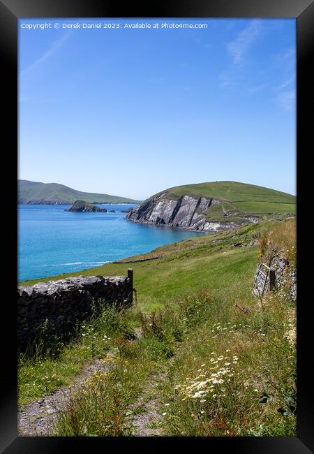 Dunmore Head, Dingle Peninsula, Ireland Framed Print by Derek Daniel