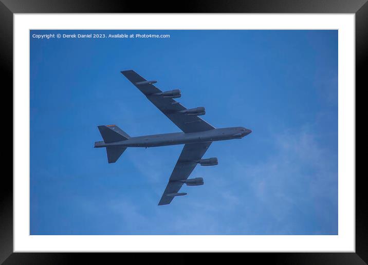 The Boeing B-52 Stratofortress Framed Mounted Print by Derek Daniel