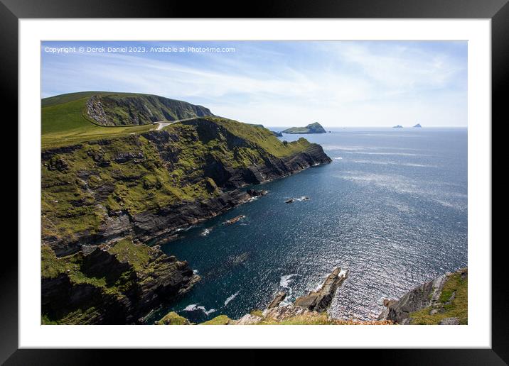 Majestic Kerry Cliffs Framed Mounted Print by Derek Daniel