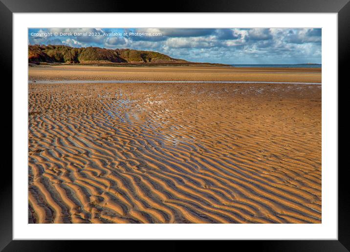 Lligwy Beach, Anglesey North Wales  Framed Mounted Print by Derek Daniel