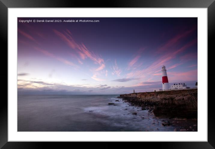 Sunrise at Portland Bill Framed Mounted Print by Derek Daniel