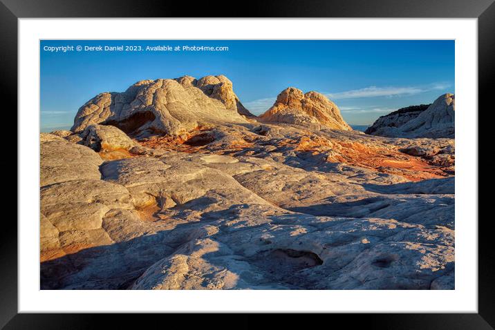 Sunrise at White Pocket, Arizona Framed Mounted Print by Derek Daniel