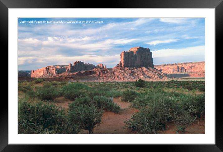 Monument Valley, Arizona-Utah Border Framed Mounted Print by Derek Daniel