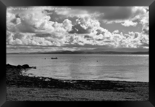Moelfre Beach Framed Print by Derek Daniel