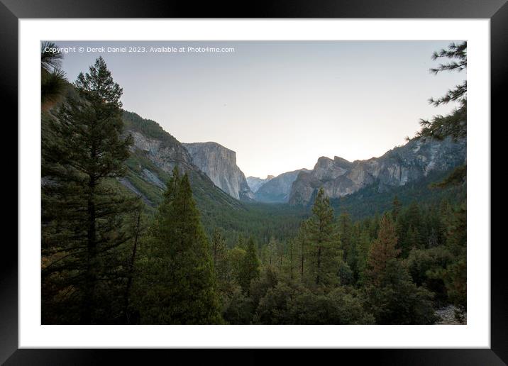 Tunnel View, Yosemite  Framed Mounted Print by Derek Daniel