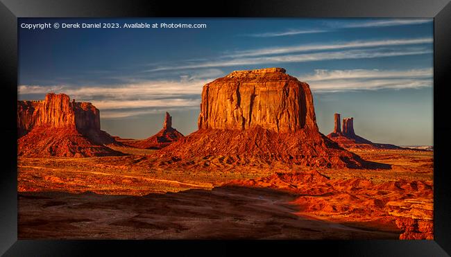 Magnificent Buttes of Monument Valley Framed Print by Derek Daniel