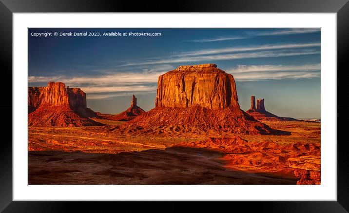 Magnificent Buttes of Monument Valley Framed Mounted Print by Derek Daniel