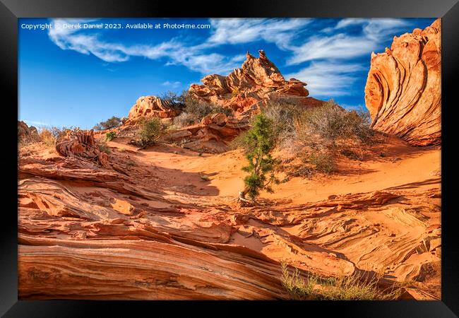 South Coyote Buttes, Arizona Framed Print by Derek Daniel