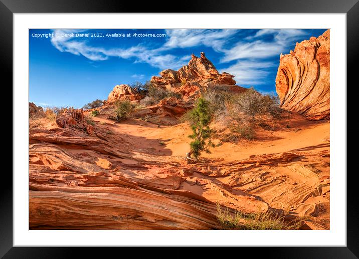 South Coyote Buttes, Arizona Framed Mounted Print by Derek Daniel