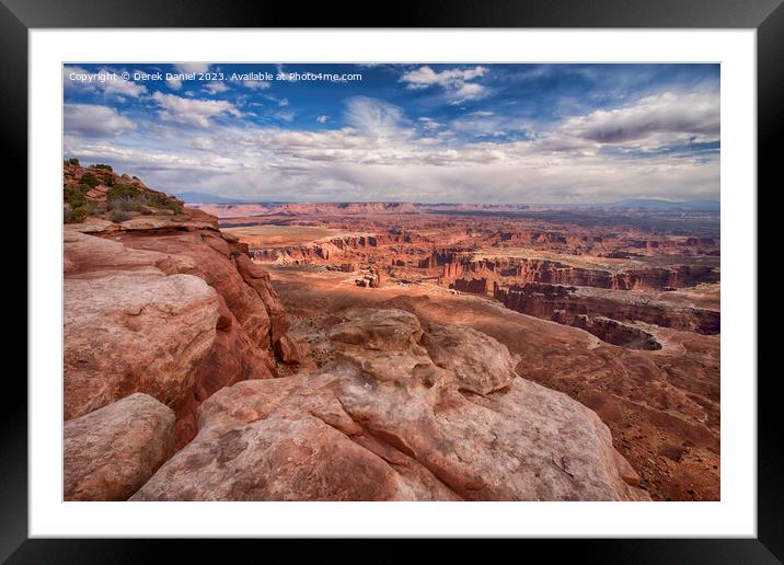 Amazing Scenery at Canyonlands National Park Framed Mounted Print by Derek Daniel