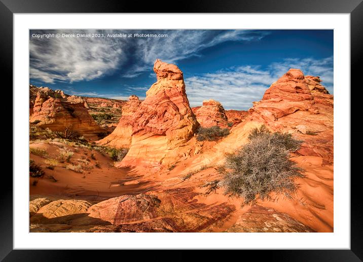 South Coyote Buttes, Arizona Framed Mounted Print by Derek Daniel