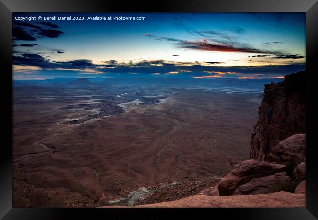 Sunset At Canyonlands National Park Framed Print by Derek Daniel