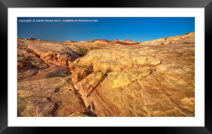 Valley Of Fire Framed Mounted Print by Derek Daniel