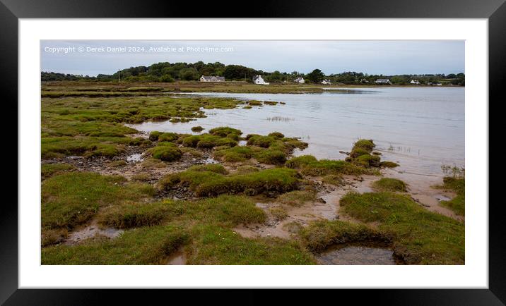 Tranquil Tides of Red Beach Framed Mounted Print by Derek Daniel