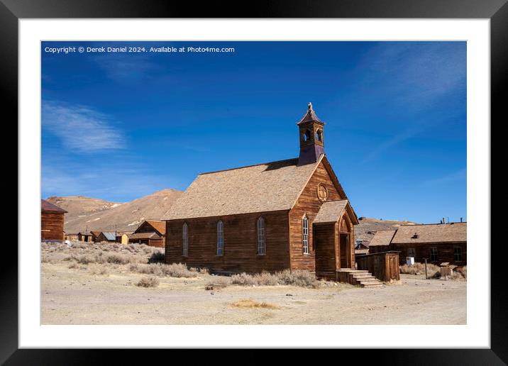 The Haunting Abandoned Bodie Town Framed Mounted Print by Derek Daniel