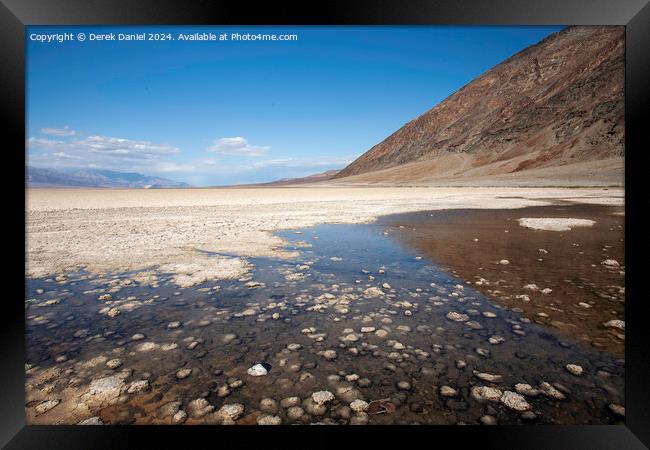 Badwater Basin, Death Valley Framed Print by Derek Daniel