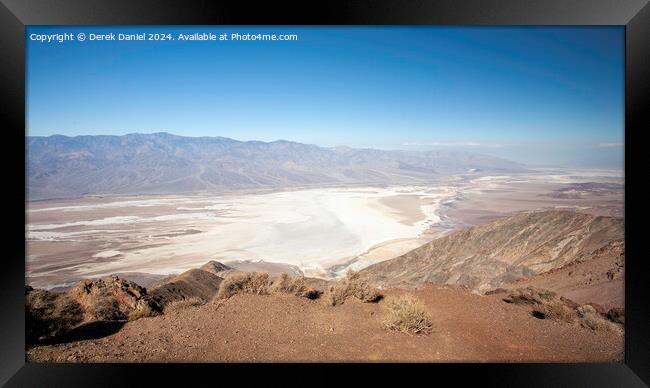 Dante's View, Death Valley Framed Print by Derek Daniel