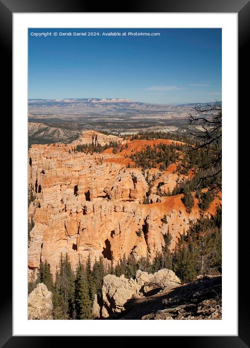 Scenic View Over Bryce Canyon Framed Mounted Print by Derek Daniel