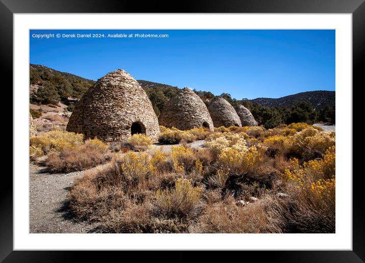 Wildrose Charcoal Kilns, Death Valley Framed Mounted Print by Derek Daniel