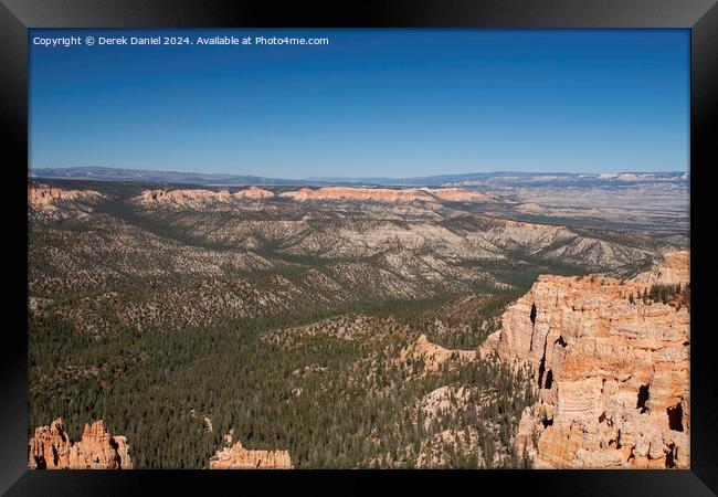 Scenic View Over Bryce Canyon Framed Print by Derek Daniel