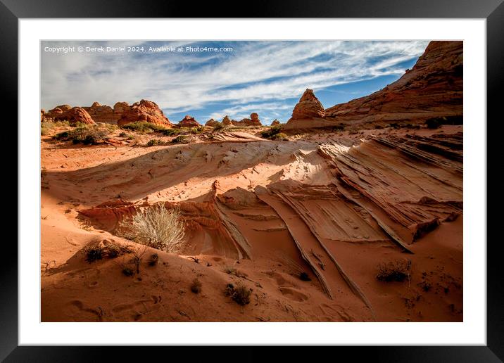 South Coyote Buttes landscape, Arizona Framed Mounted Print by Derek Daniel
