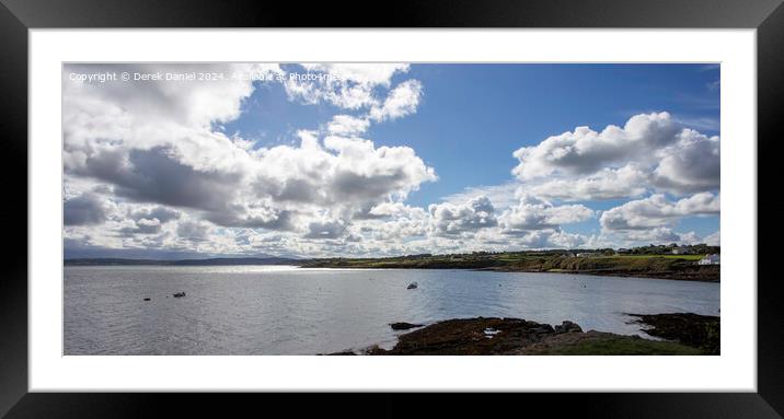 Moelfre Beach, Anglesey Framed Mounted Print by Derek Daniel