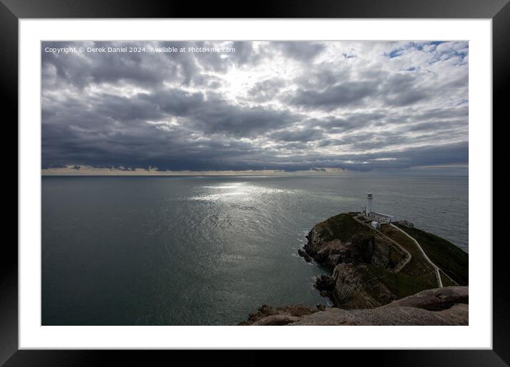 South Stack Lighthouse, Anglesey Framed Mounted Print by Derek Daniel