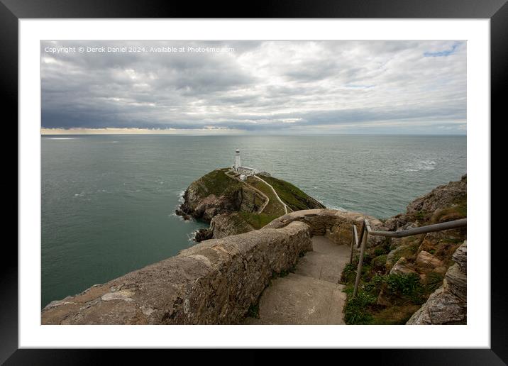 South Stack Lighthouse, Anglesey Framed Mounted Print by Derek Daniel