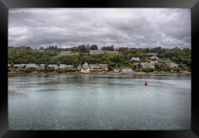 Anglesey from Garth Pier, Bangor Framed Print by Derek Daniel