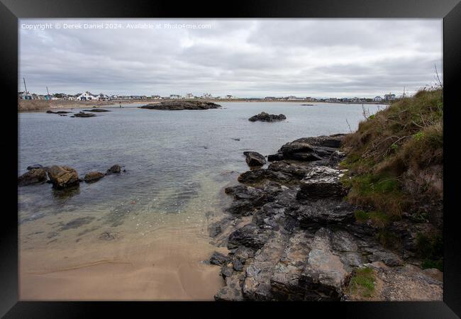 Lon Isallt, Trearddur Bay, Anglesey Framed Print by Derek Daniel