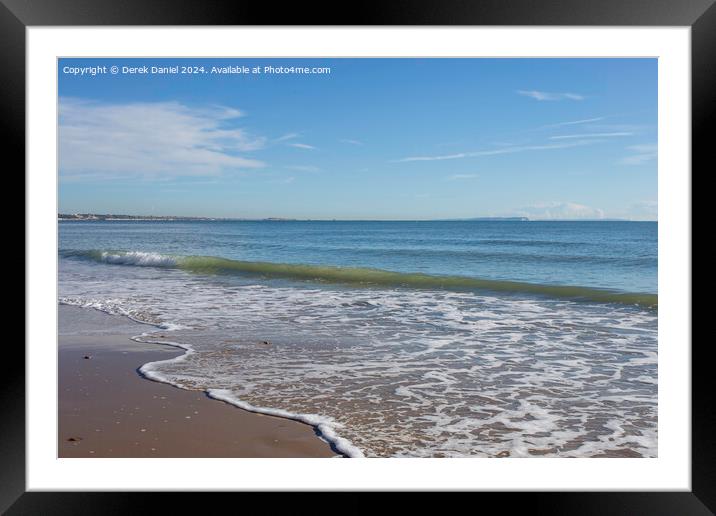 Sandbanks Beach, Poole Framed Mounted Print by Derek Daniel