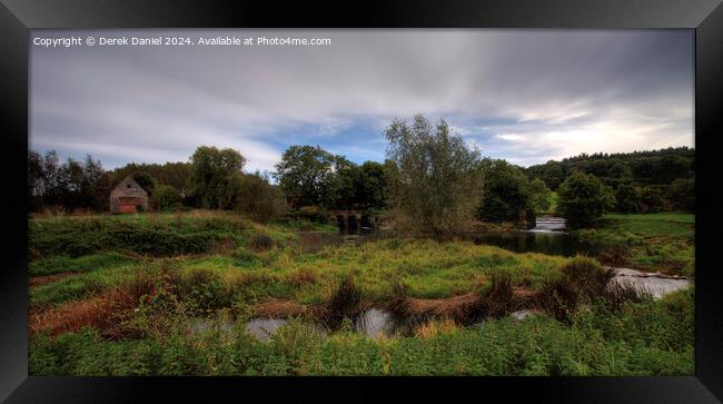 Autumn Scene at Fiddleford Manor Framed Print by Derek Daniel