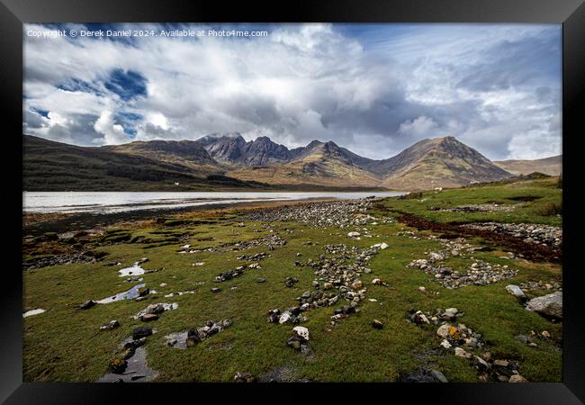 Serene Loch Slapin Framed Print by Derek Daniel