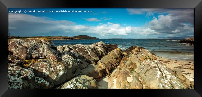 Mellon Udrigle, Laide, Scotland (panoramic) Framed Print by Derek Daniel