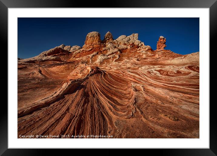 Delicate Fins and Ridges Framed Mounted Print by Derek Daniel